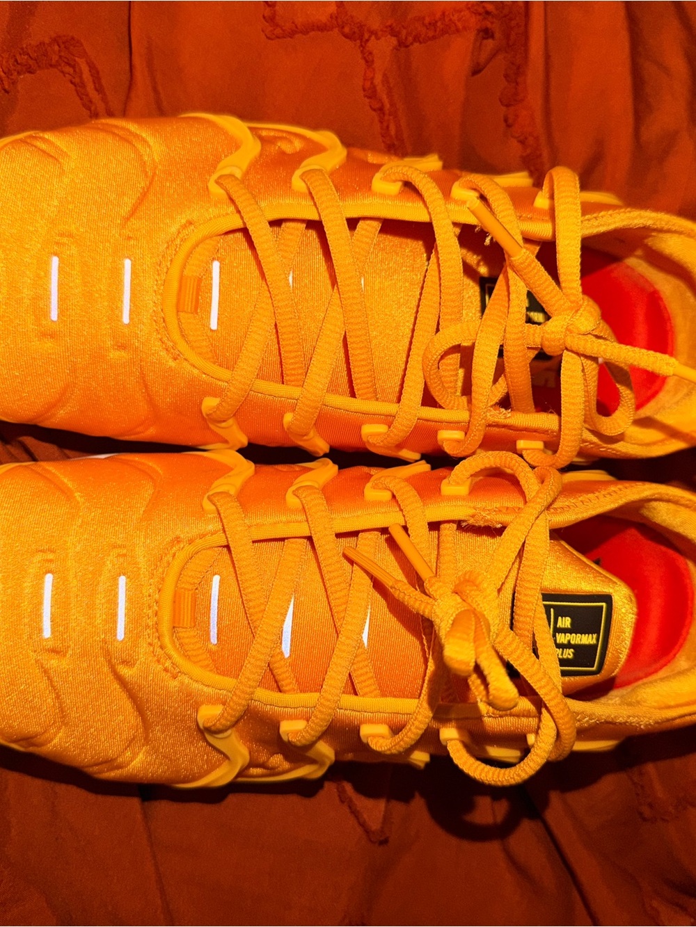 Nike women yellow Air VaporMax Plus Sneakers